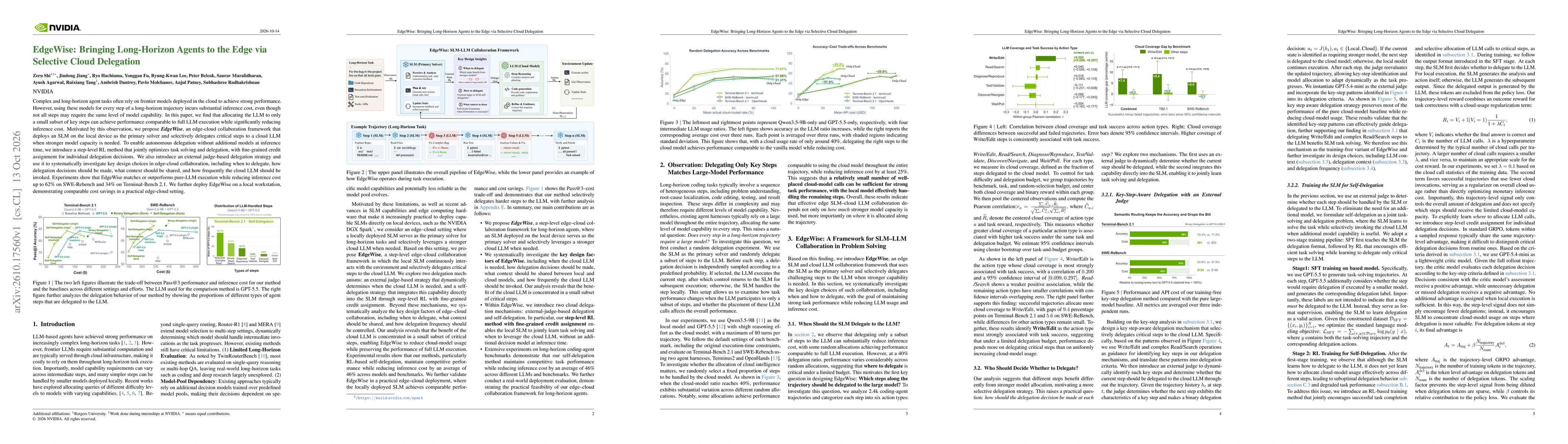 Thumbnail for EdgeWise: Bringing Long-Horizon Agents to the Edge via Selective Cloud Delegation