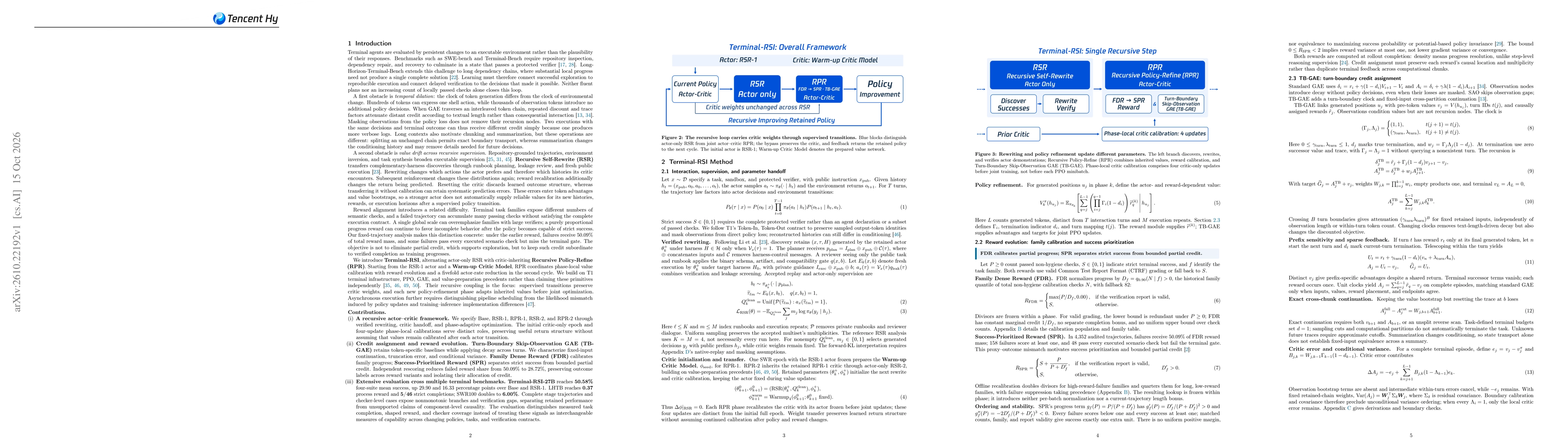 Thumbnail for Terminal-RSI: Recursive Self-Improving Terminal Agents via Recursive Self-Rewrite and Policy-Refine