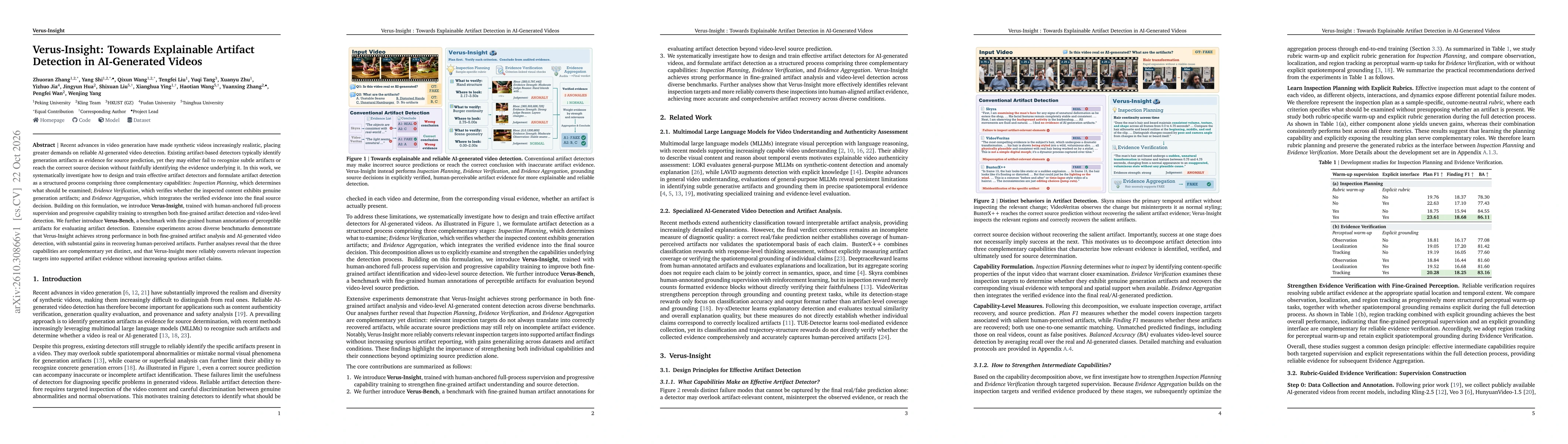 Thumbnail for Verus-Insight: Towards Explainable Artifact Detection in AI-Generated Videos