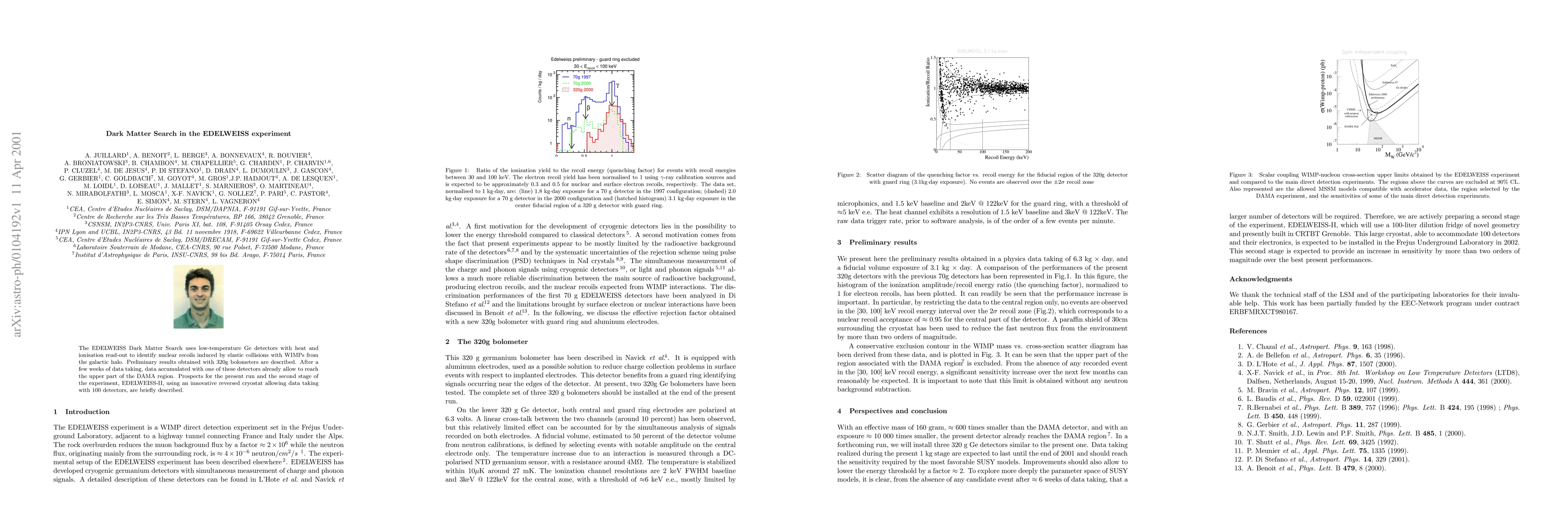 Thumbnail for Dark Matter Search in the EDELWEISS experiment
