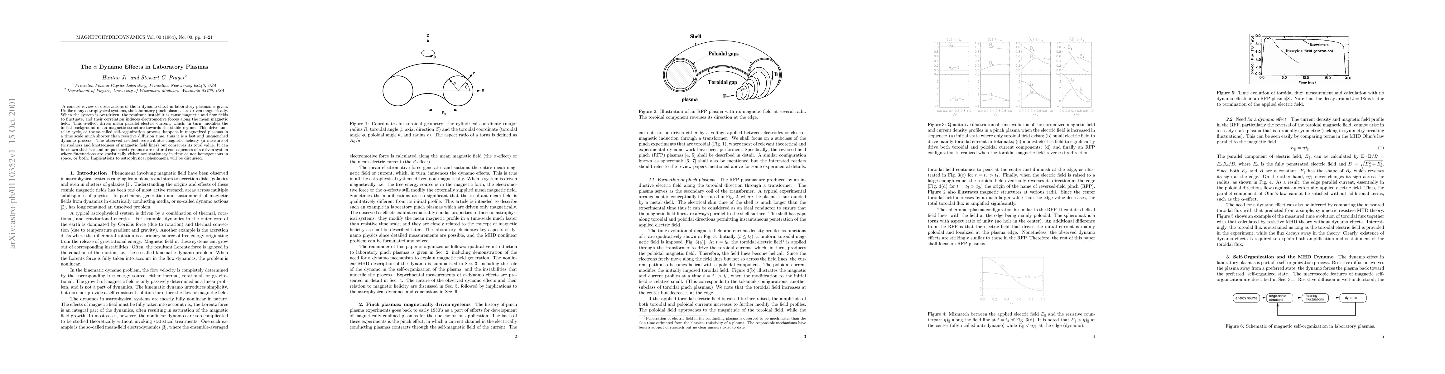 Thumbnail for The $\alpha$ Dynamo Effects in Laboratory Plasmas