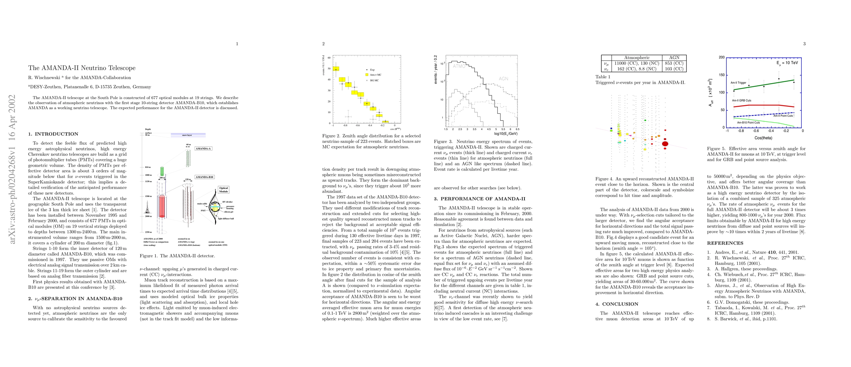 Thumbnail for The AMANDA-II Neutrino-Telescope