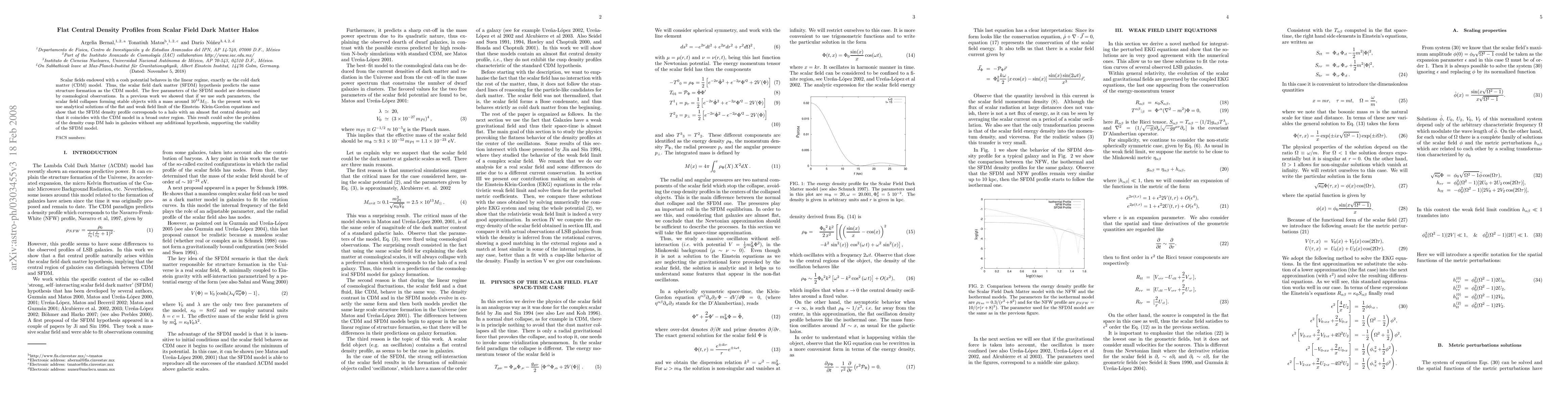 Thumbnail for Flat Central Density Profiles from Scalar Field Dark Matter Halo