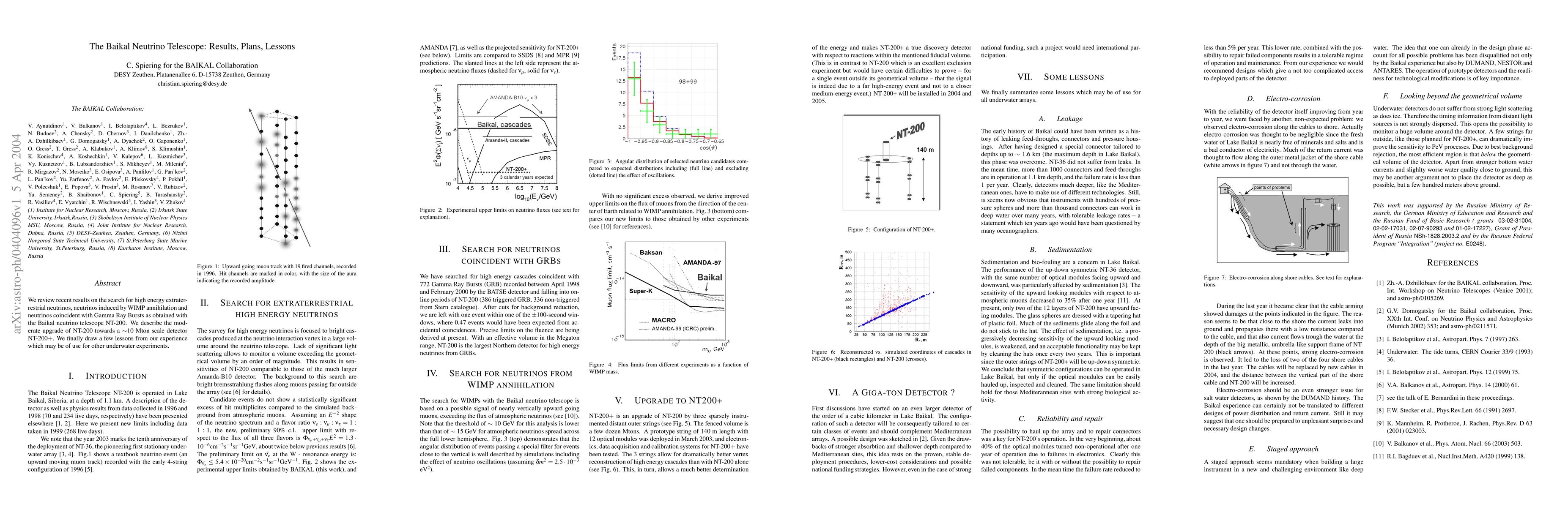 Thumbnail for The Baikal Neutrino Telescope: Results, Plans, Lessons