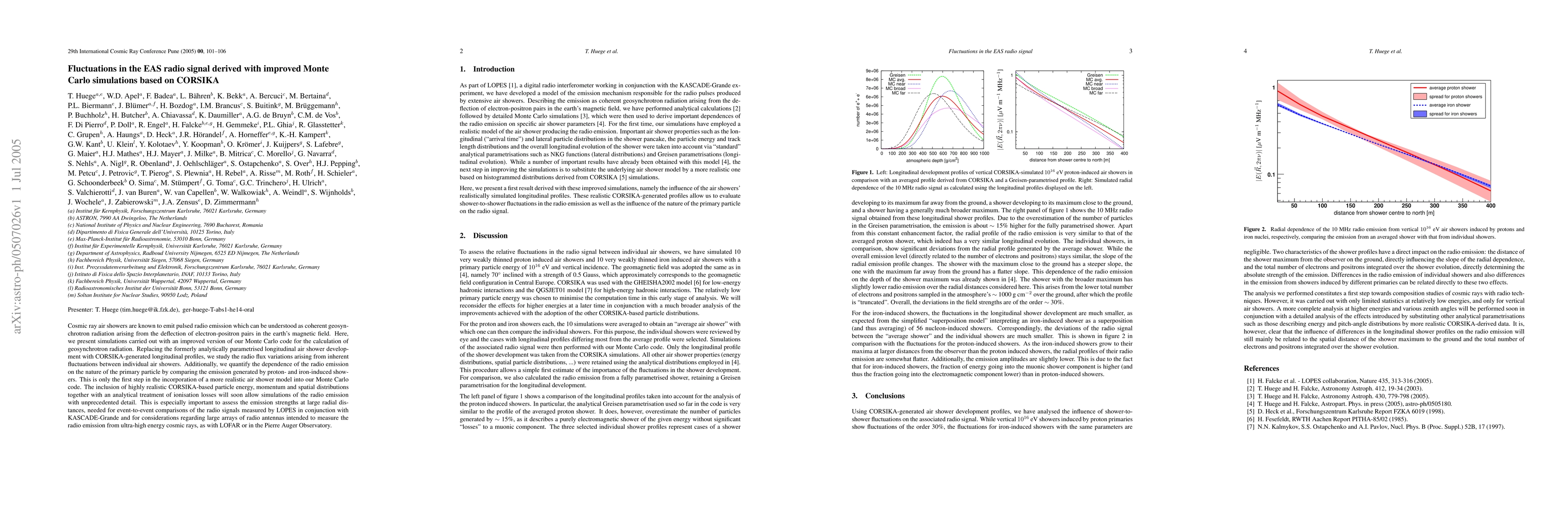 Thumbnail for Fluctuations in the EAS radio signal derived with improved Monte Carlo
  simulations based on CORSIKA
