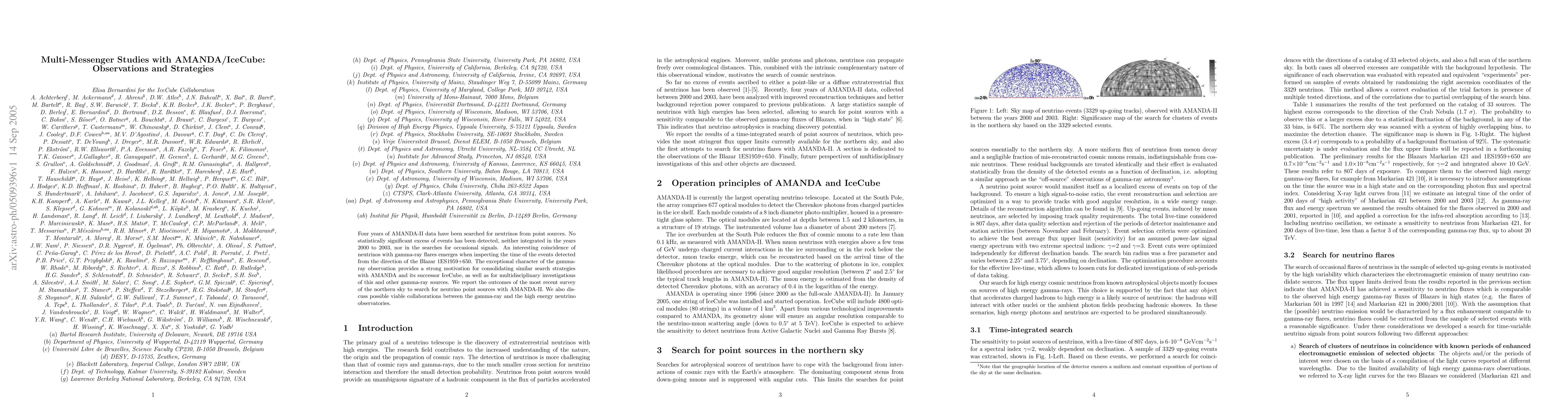 Thumbnail for Multi-Messenger Studies with AMANDA/IceCube: Observations and Strategies