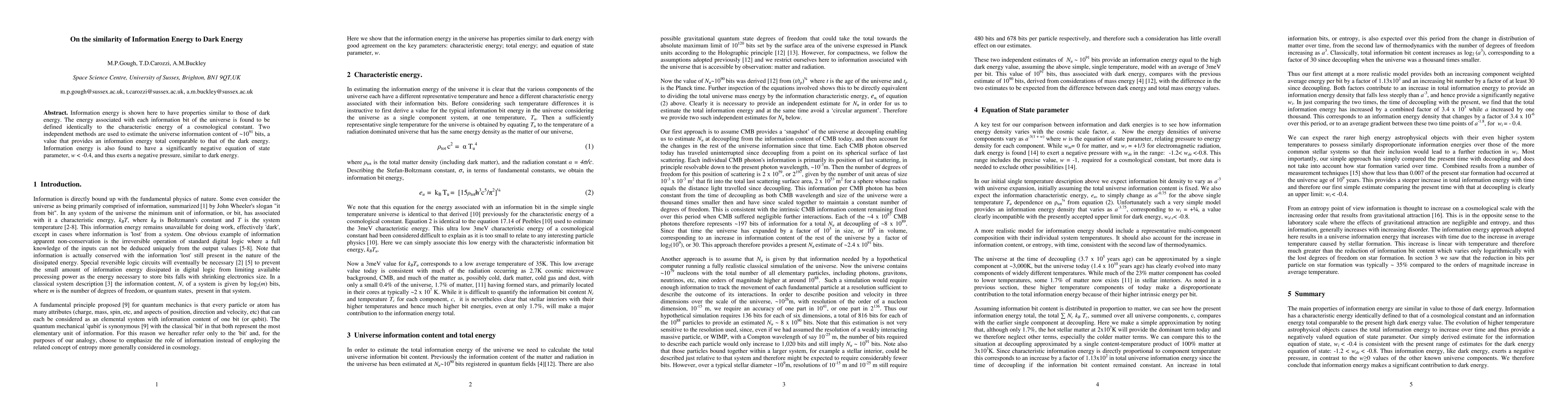 Thumbnail for On the similarity of Information Energy to Dark Energy
