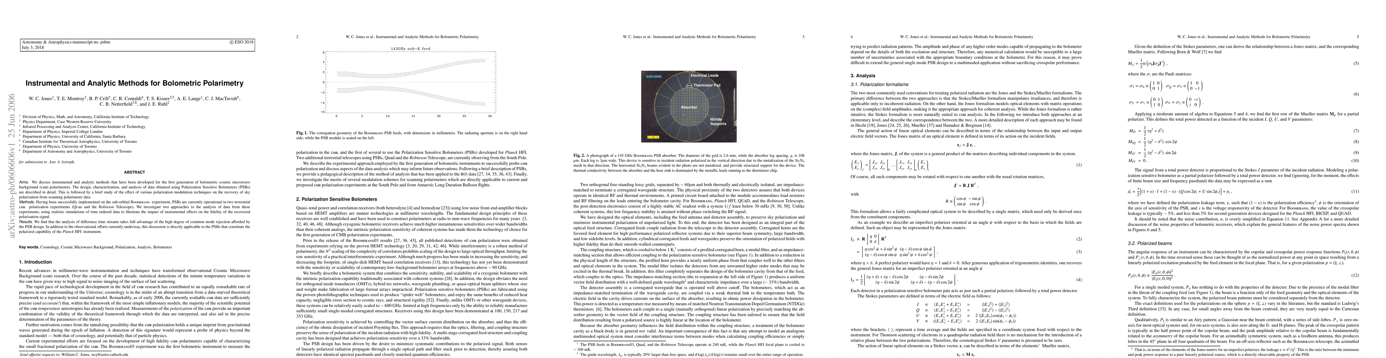 Thumbnail for Instrumental and Analytic Methods for Bolometric Polarimetry