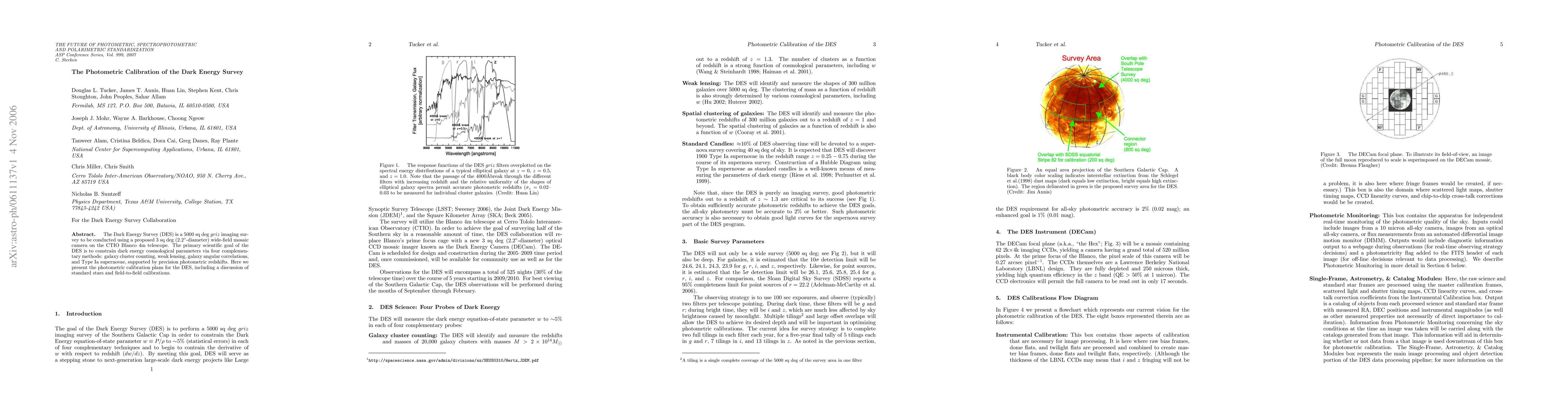 Thumbnail for Photometric Calibration of the DES