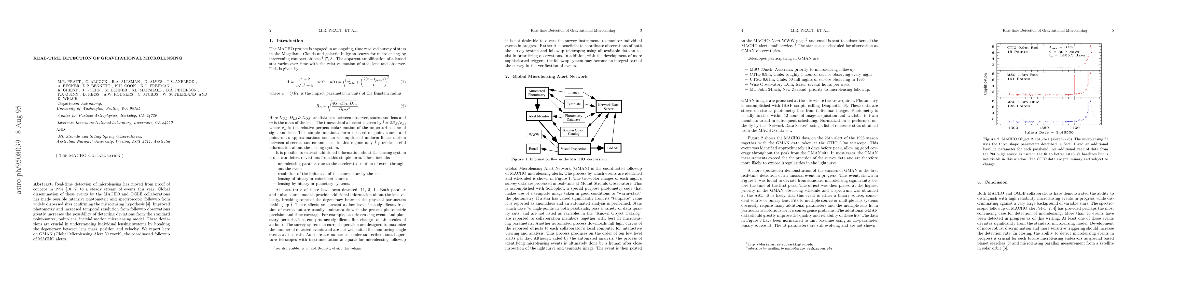 Thumbnail for Real-time Detection of Gravitational Microlensing