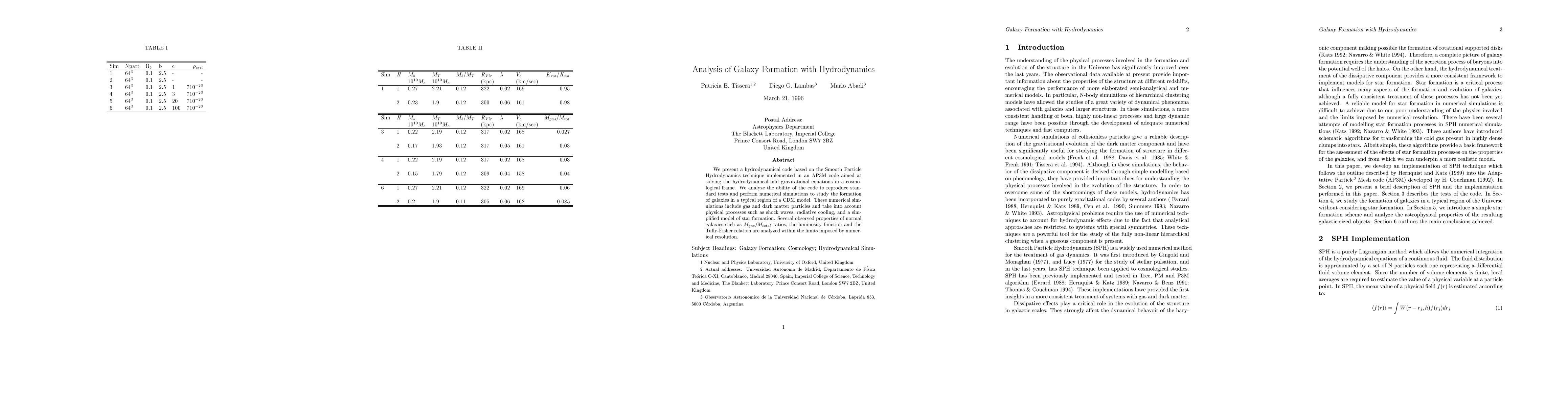 Thumbnail for Analysis of Galaxy Formation with Hydrodynamics