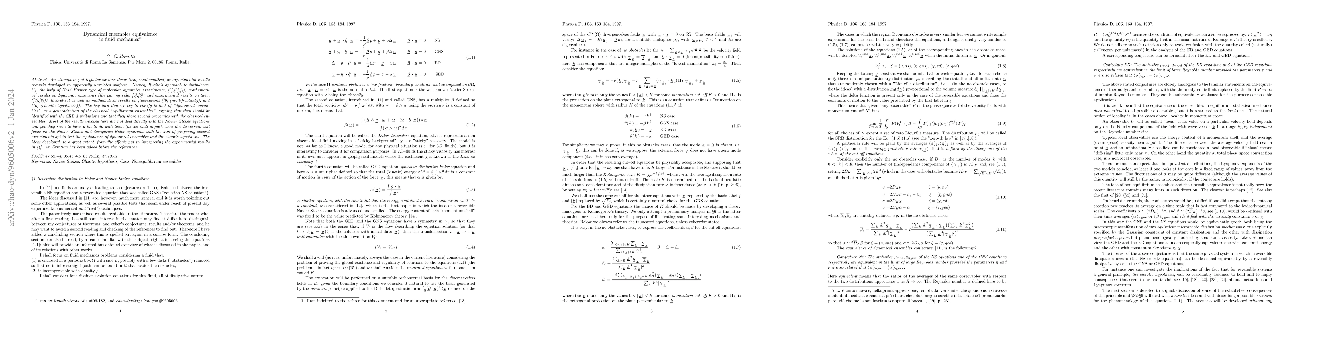 Thumbnail for Dynamical ensembles equivalence in fluid mechanics