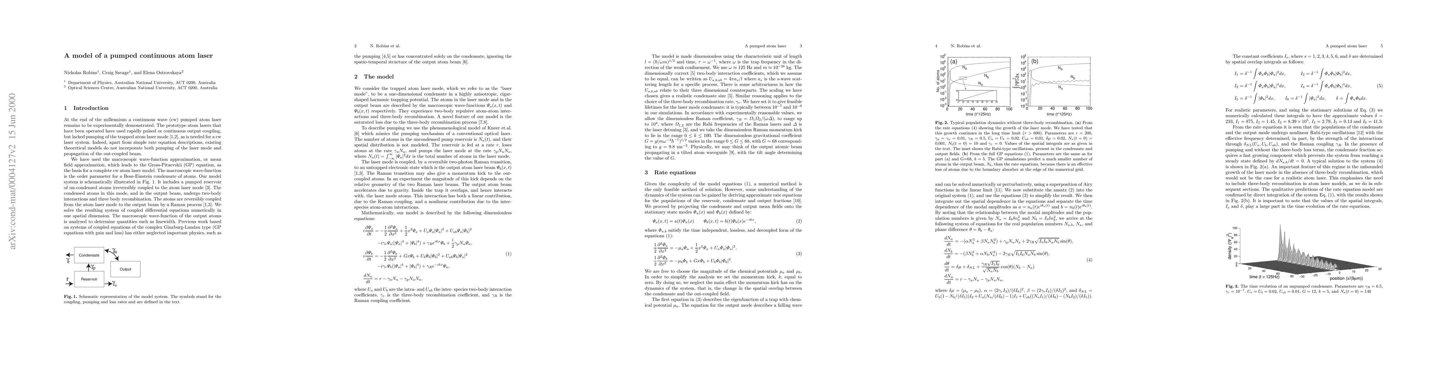 Thumbnail for A model of a pumped continuous atom laser