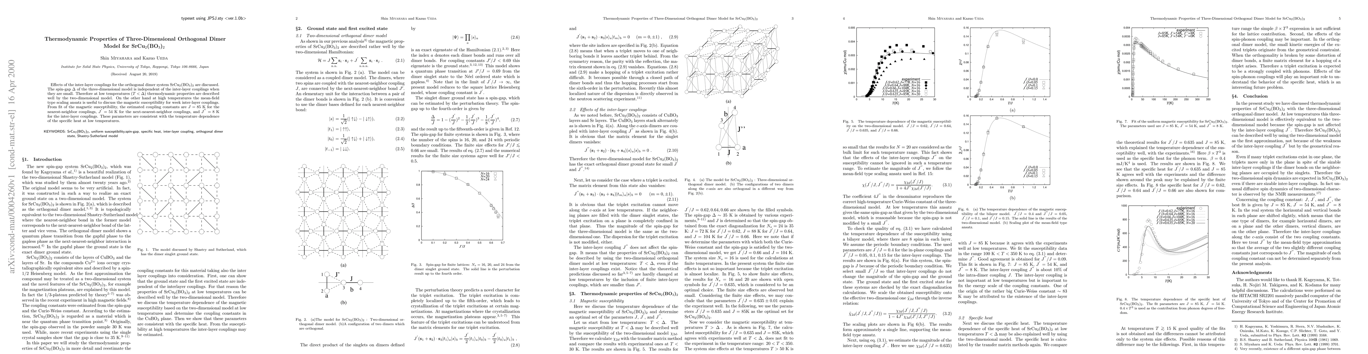 Thumbnail for Thermodynamic Properties of Three-Dimensional Orthogonal Dimer Model for
  SrCu$_2$(BO$_3$)$_2$