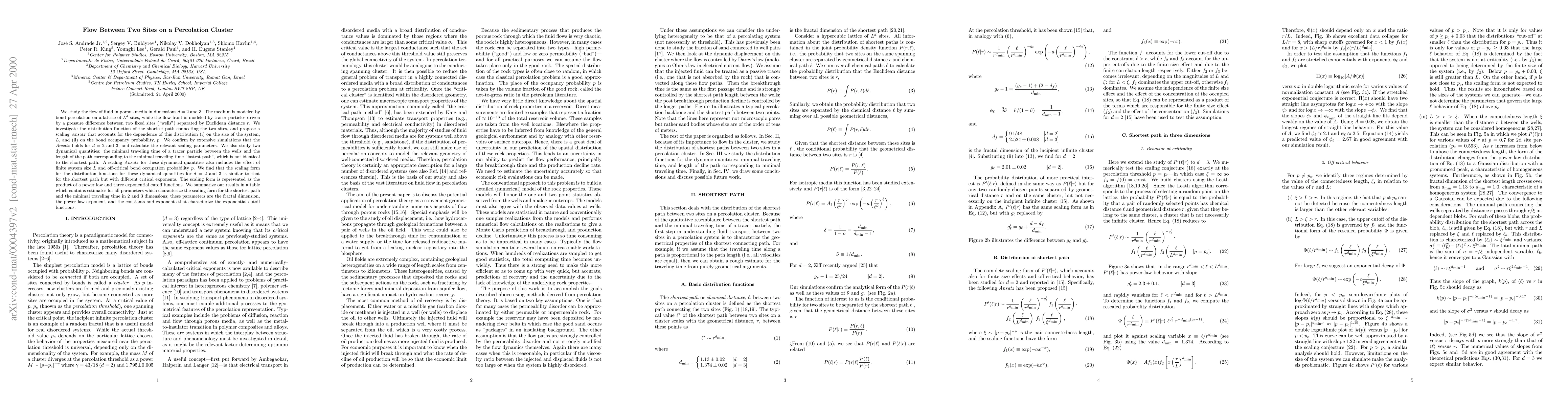 Thumbnail for Flow Between Two Sites on a Percolation Cluster
