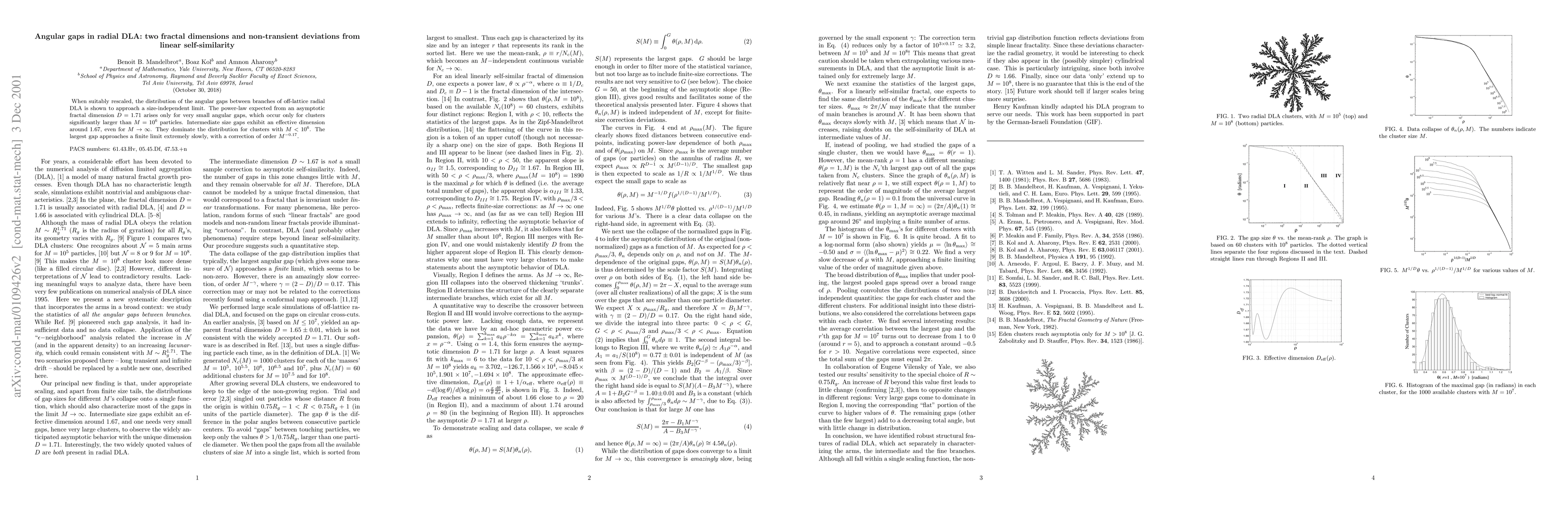 Thumbnail for Radial DLA: two fractal dimensions and deviations from self-similarity