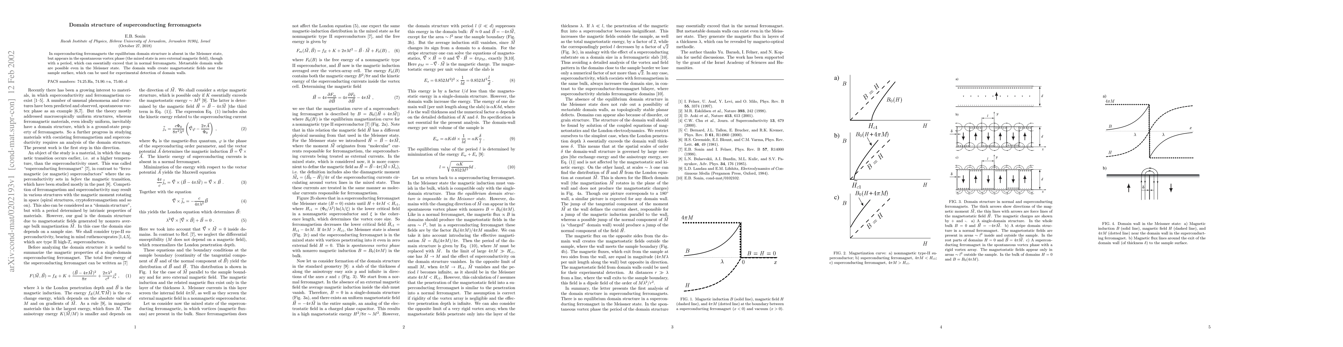 Thumbnail for Domain structure of superconducting ferromagnets