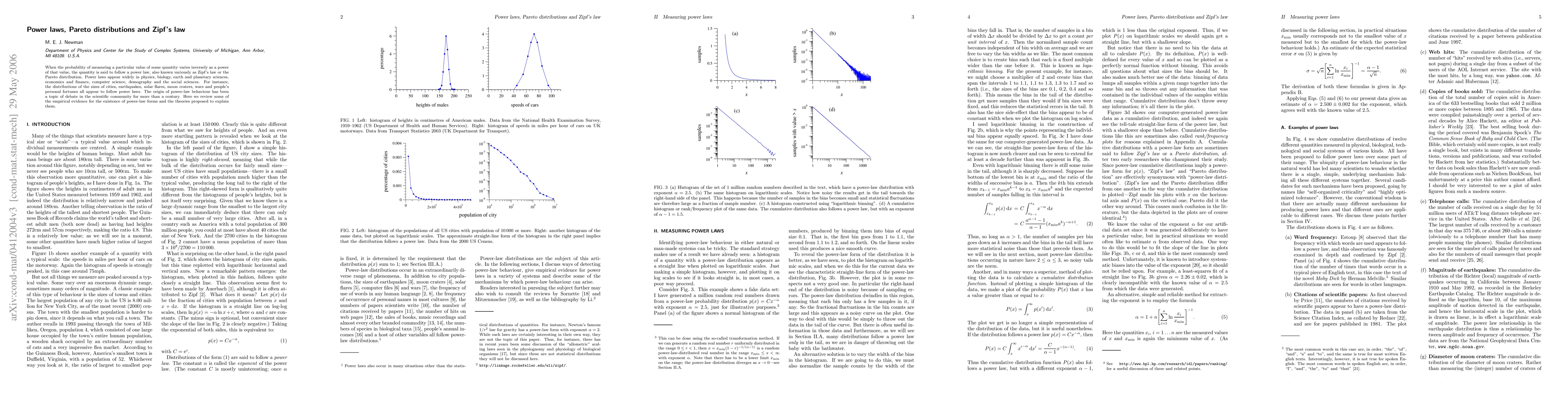 Thumbnail for Power laws, Pareto distributions and Zipf's law