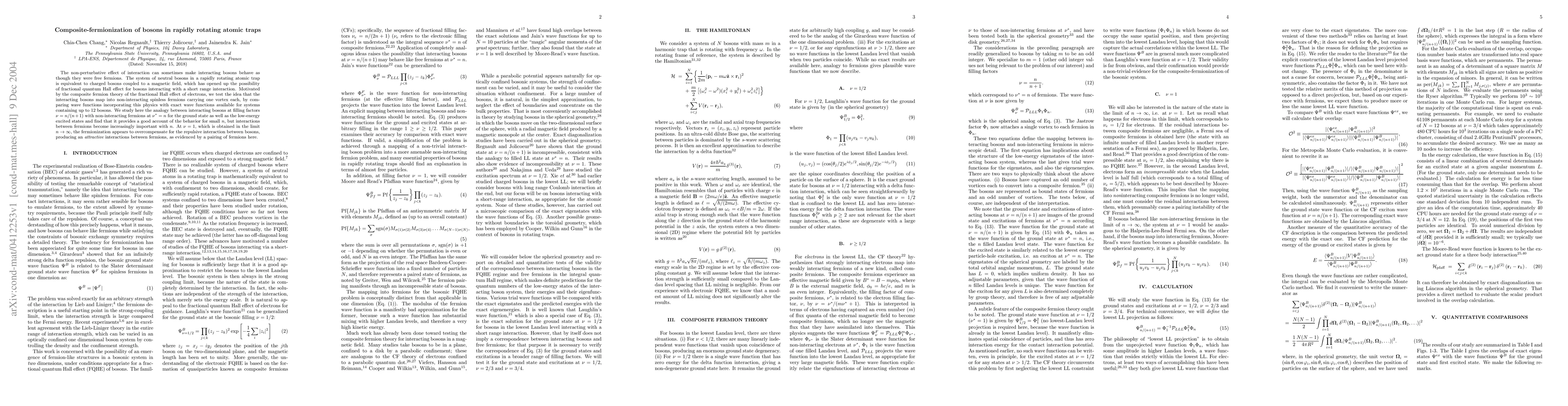 Thumbnail for Composite-fermionization of bosons in rapidly rotating atomic traps