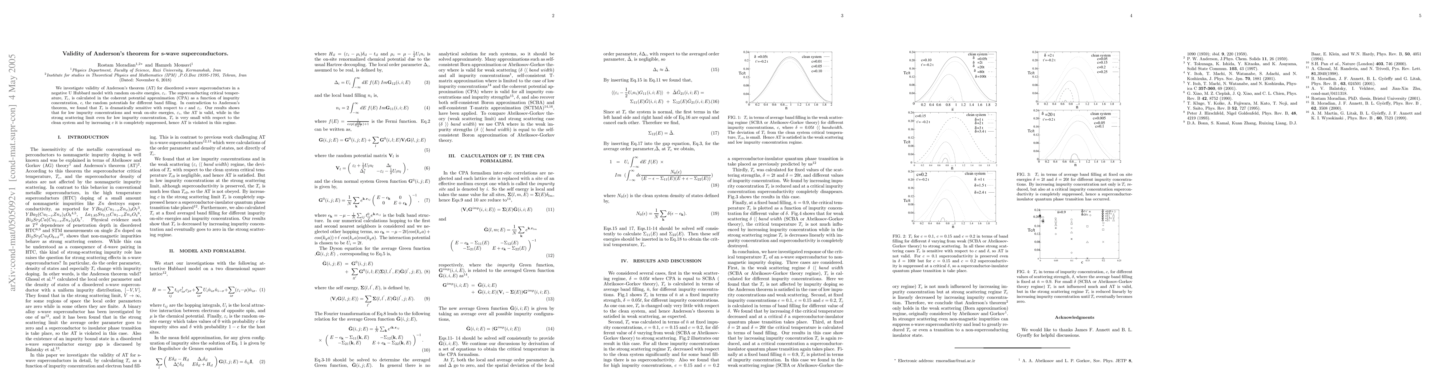 Thumbnail for Validity of Anderson's theorem for s-wave superconductors