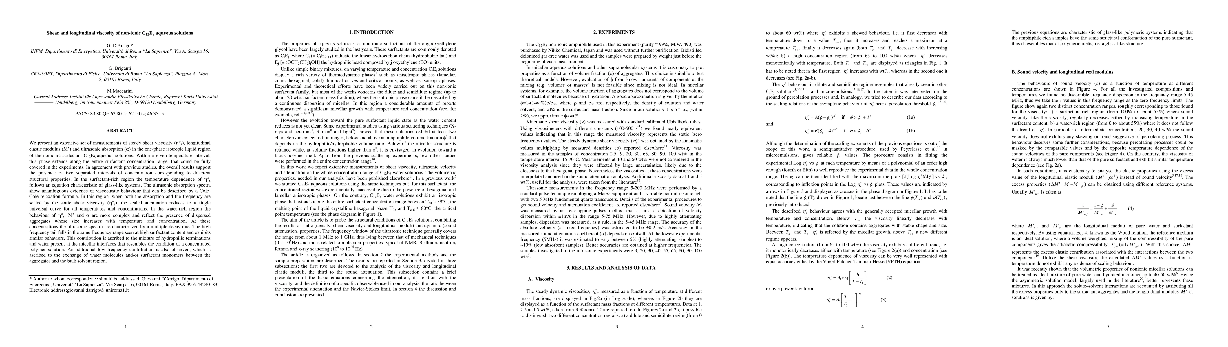 Thumbnail for Shear and longitudinal viscosity of non-ionic C12E8 aqueous solutions