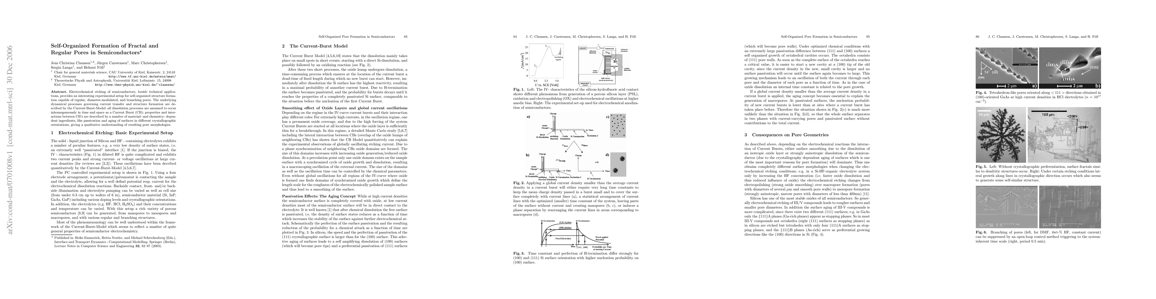 Thumbnail for Self-Organized Formation of Fractal and Regular Pores in Semiconductors