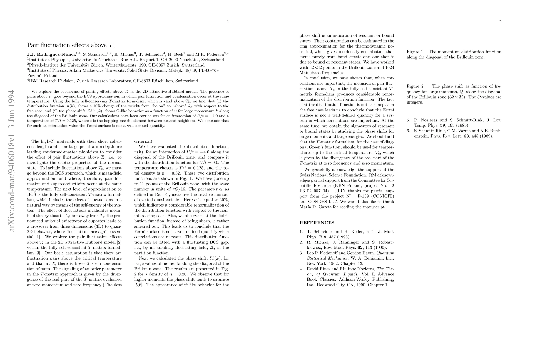 Thumbnail for Pair fluctuation effects above $T_{\rm c}$