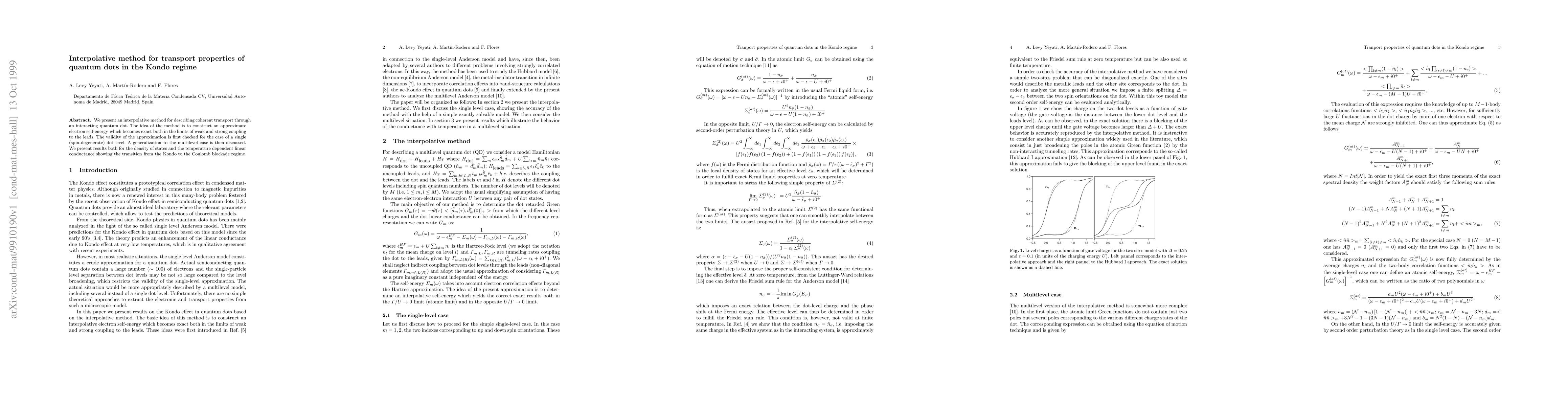Thumbnail for Interpolative method for transport properties of quantum dots in the
  Kondo regime