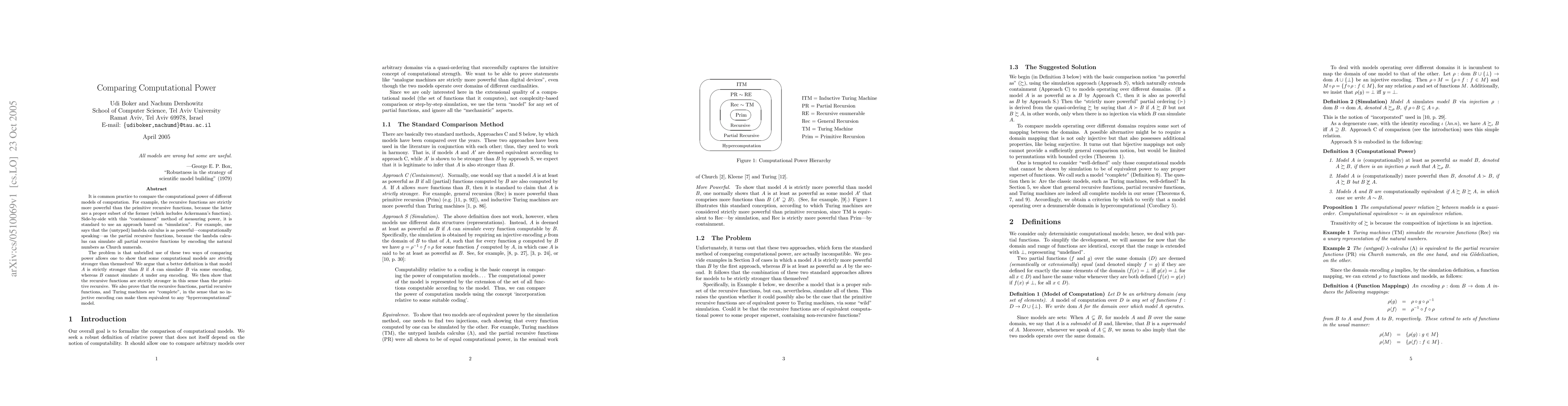 Thumbnail for Comparing Computational Power