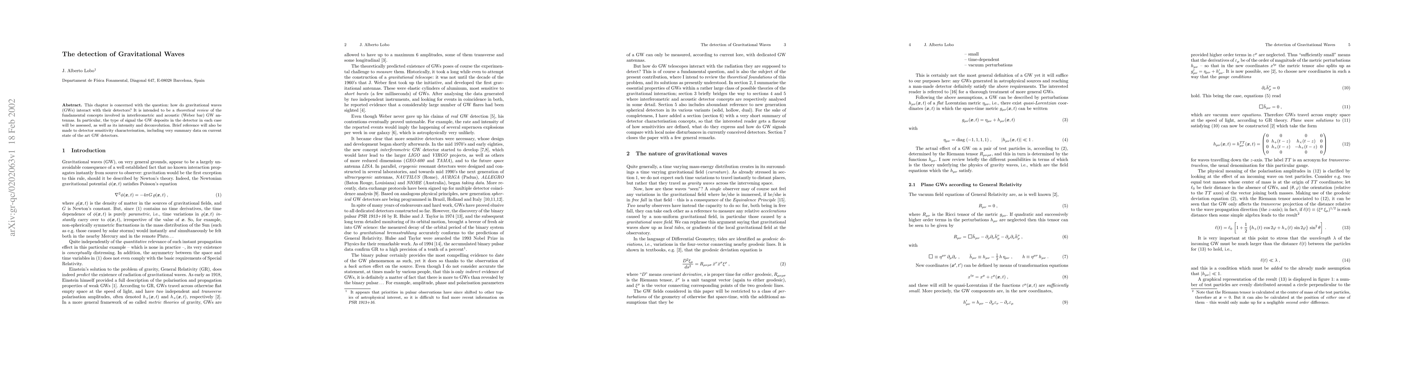Thumbnail for The detection of Gravitational Waves