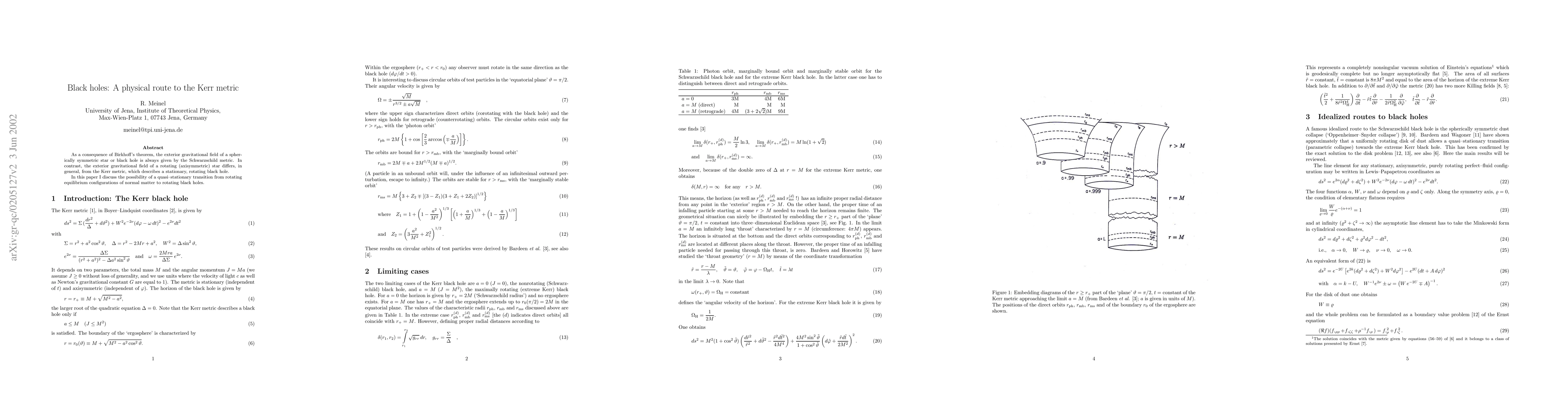 Thumbnail for Black holes: A physical route to the Kerr metric