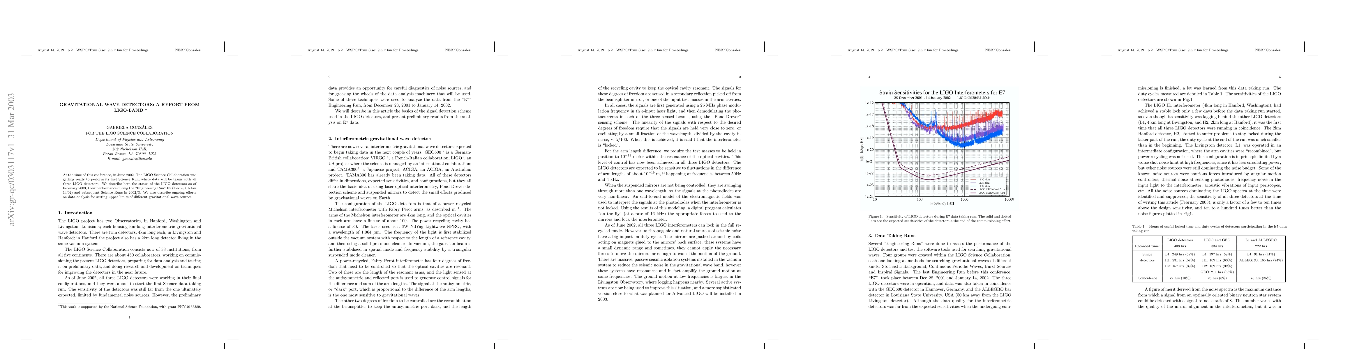Thumbnail for Gravitational Wave Detectors: A report from LIGO-land
