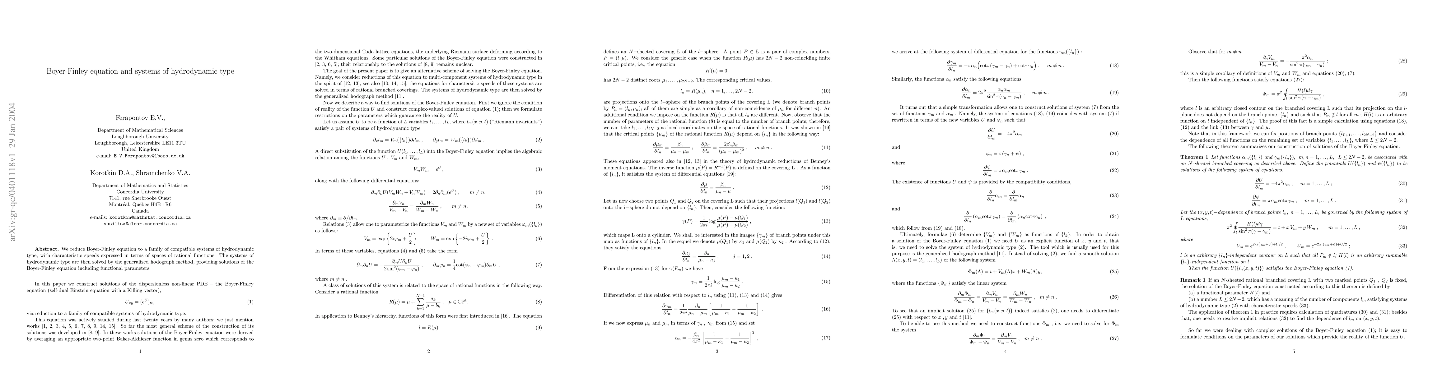 Thumbnail for Boyer-Finley equation and systems of hydrodynamic type