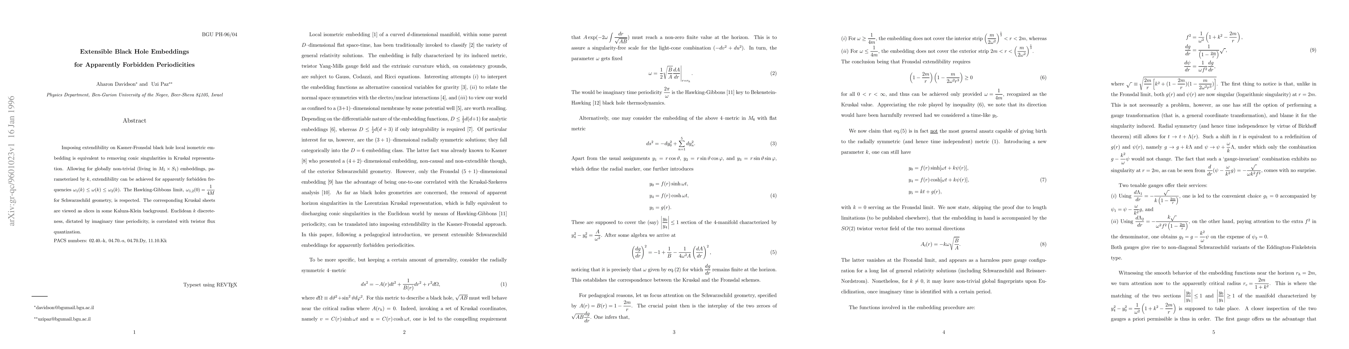 Thumbnail for Extensible Black Hole Embeddings for Apparently Forbidden Periodicities