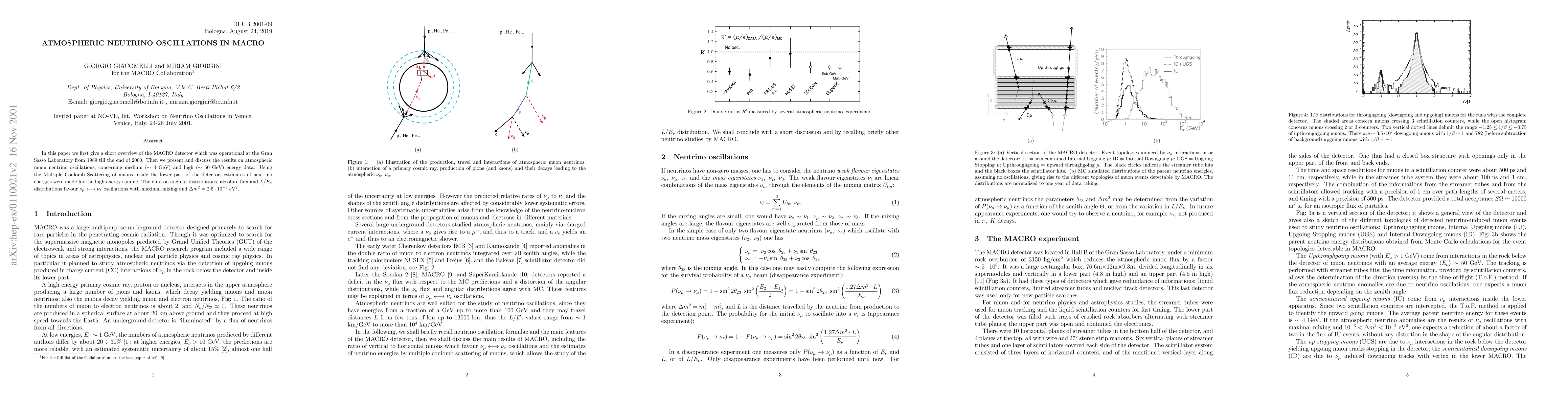 Thumbnail for Atmospheric neutrino oscillations in MACRO