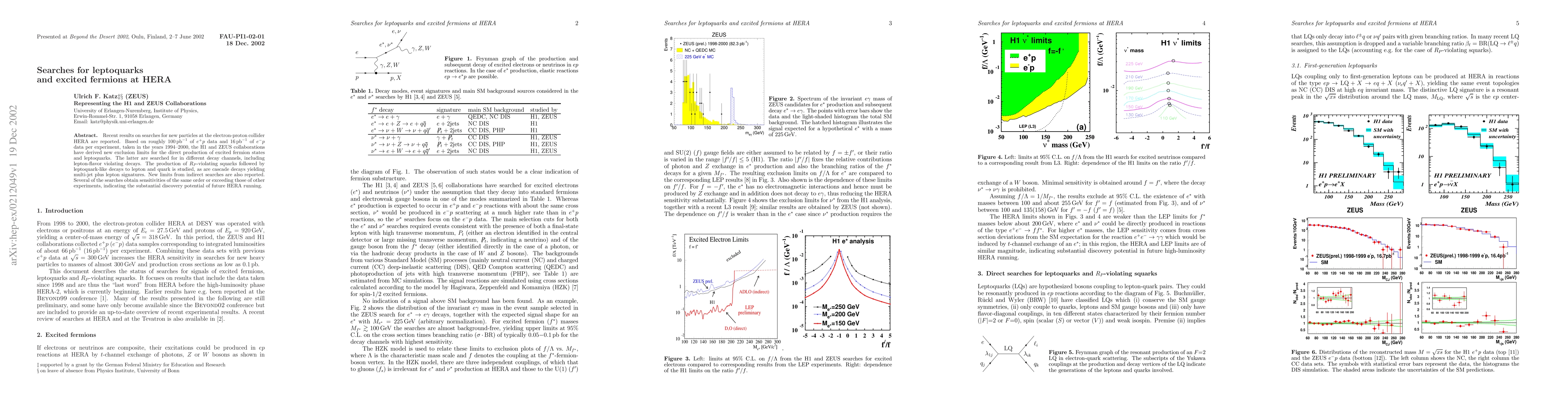 Thumbnail for Searches for leptoquarks and excited fermions at HERA