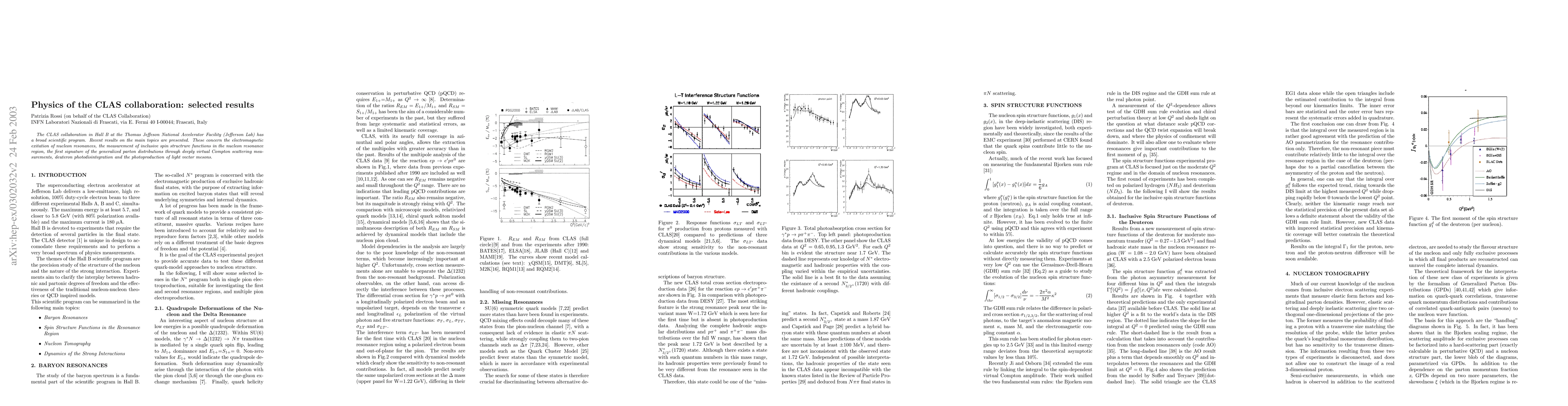 Thumbnail for Physics of the CLAS collaboration: some selected results