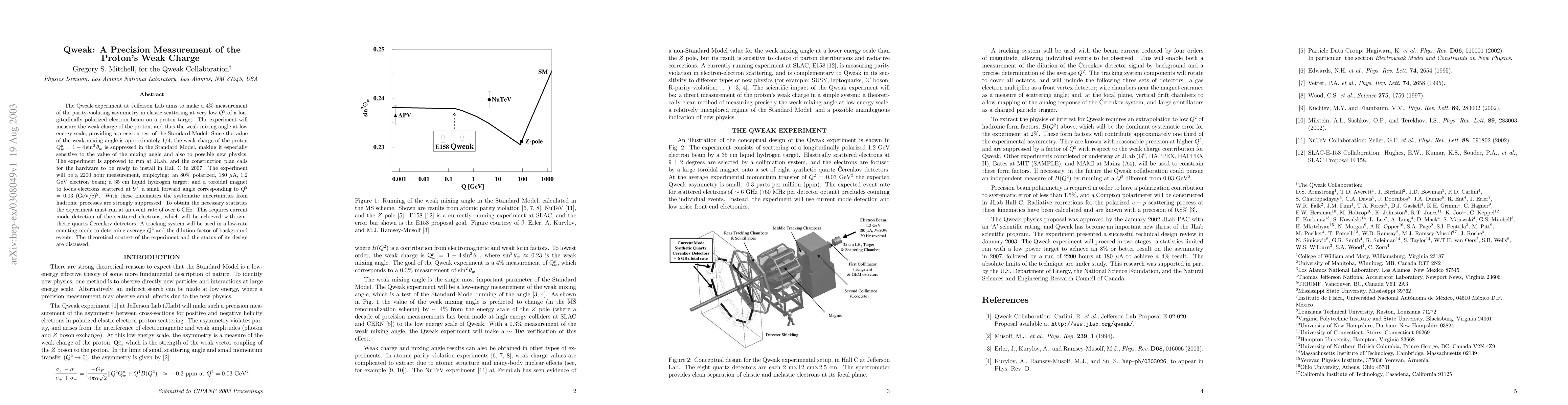 Thumbnail for Qweak: A Precision Measurement of the Proton's Weak Charge
