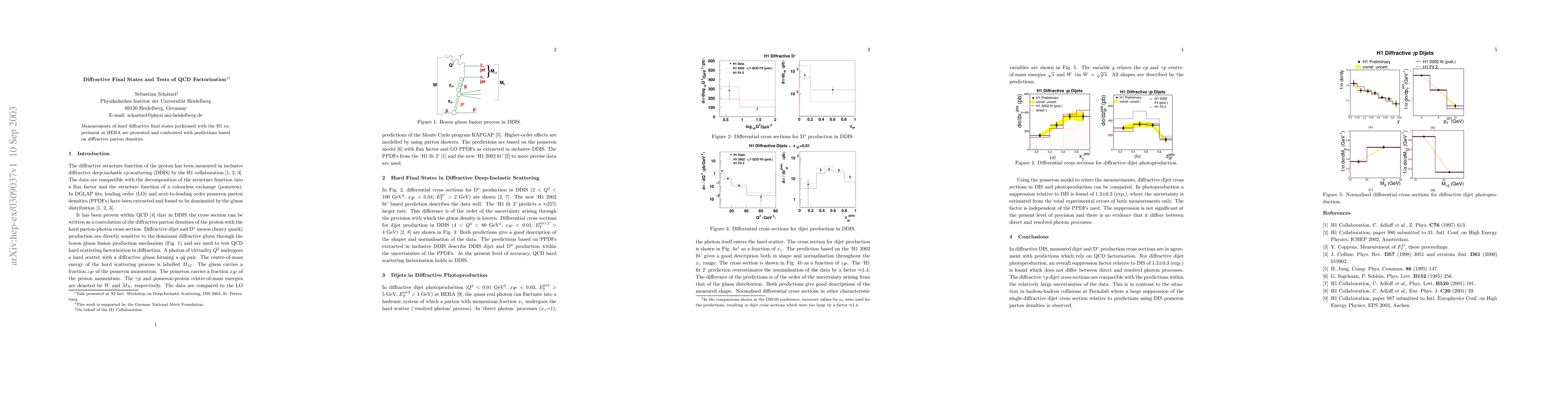 Thumbnail for Diffractive Final States and Tests of QCD Factorisation