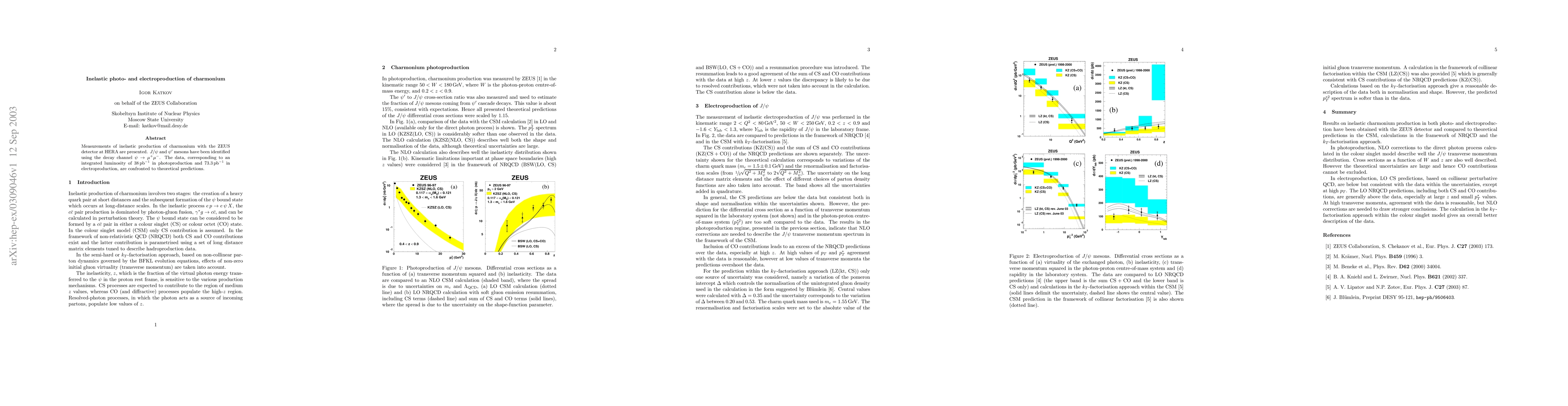Thumbnail for Inelastic photo- and electroproduction of charmonium
