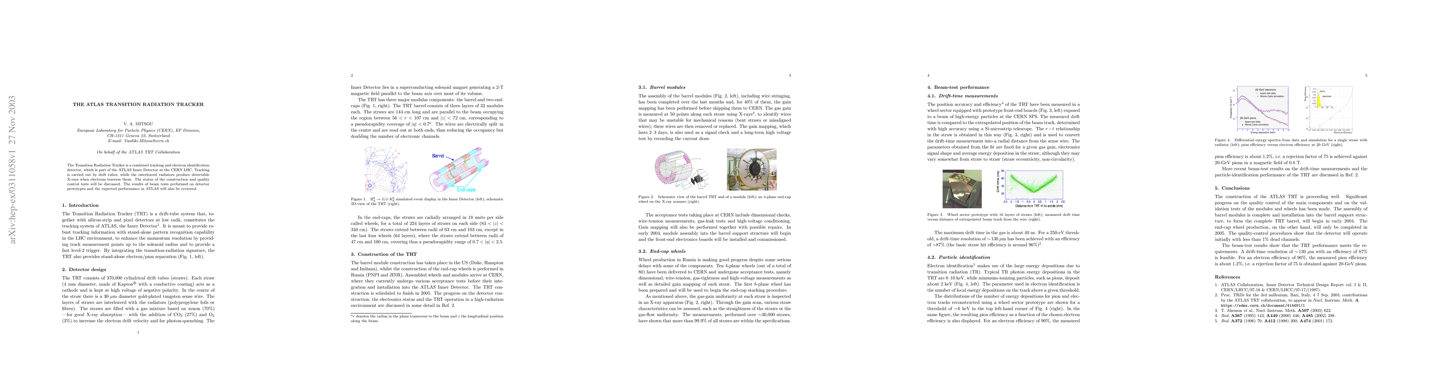 Thumbnail for The ATLAS Transition Radiation Tracker