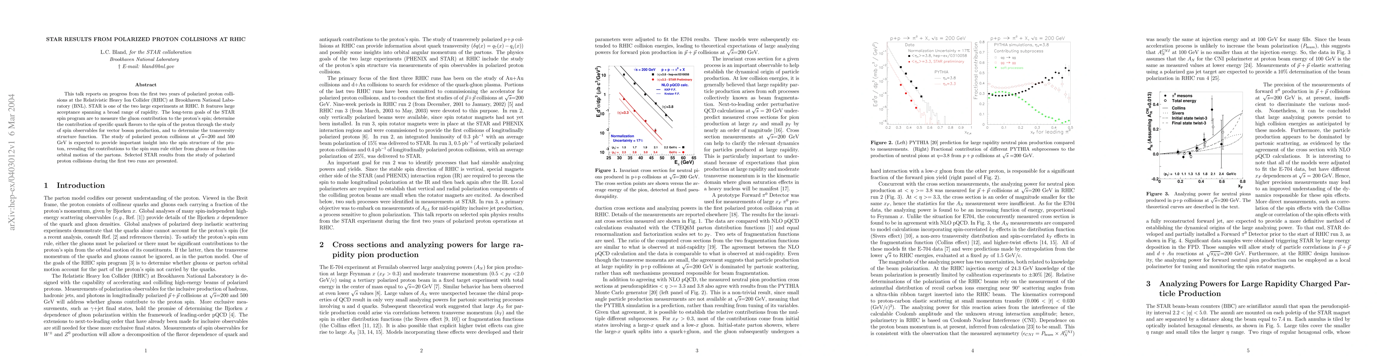 Thumbnail for STAR Results from Polarized Proton Collisions at RHIC