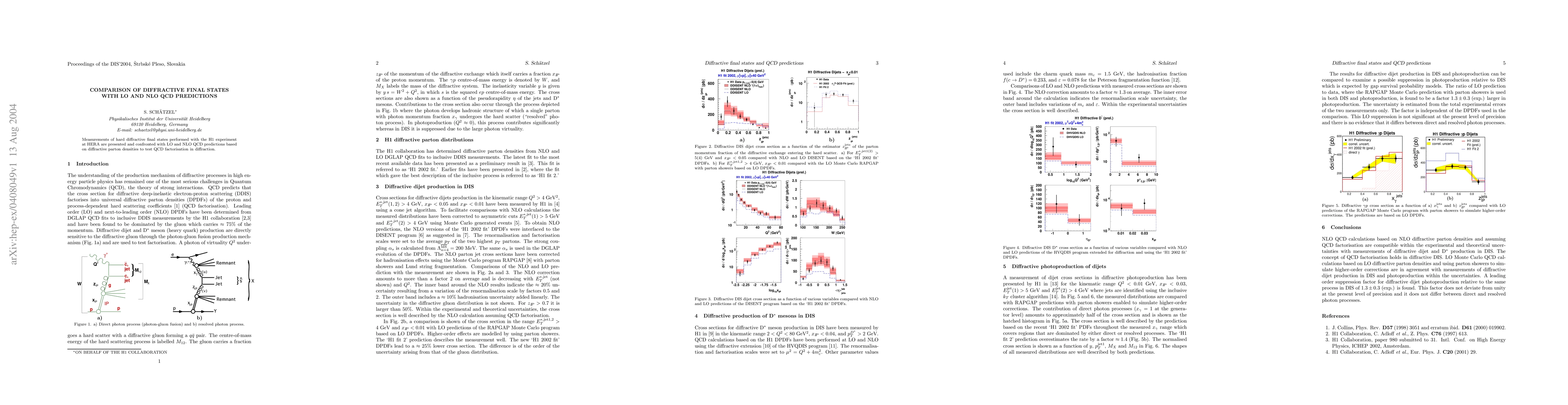 Thumbnail for Comparison of diffractive final states with LO and NLO QCD predictions