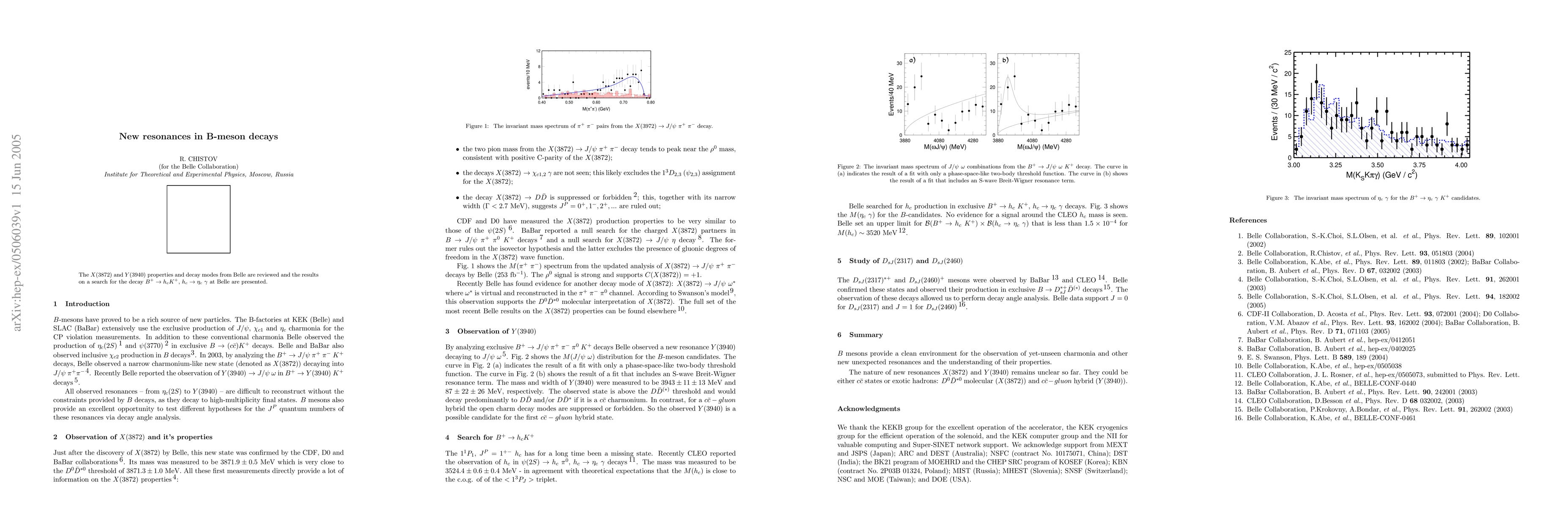 Thumbnail for New resonances in B-meson decays