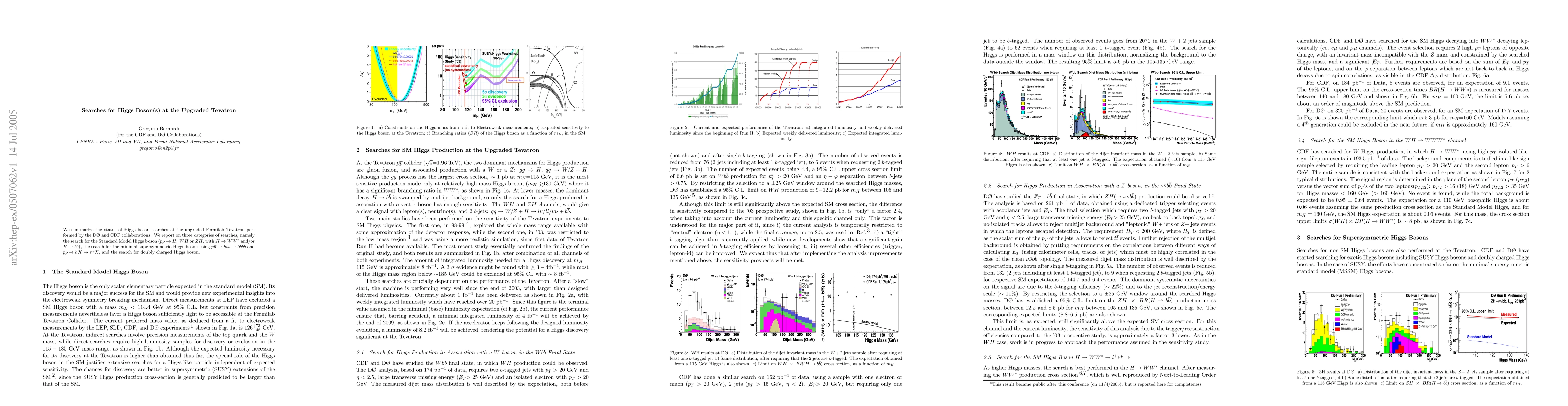Thumbnail for Searches for Higgs Boson(s) at the Upgraded Tevatron