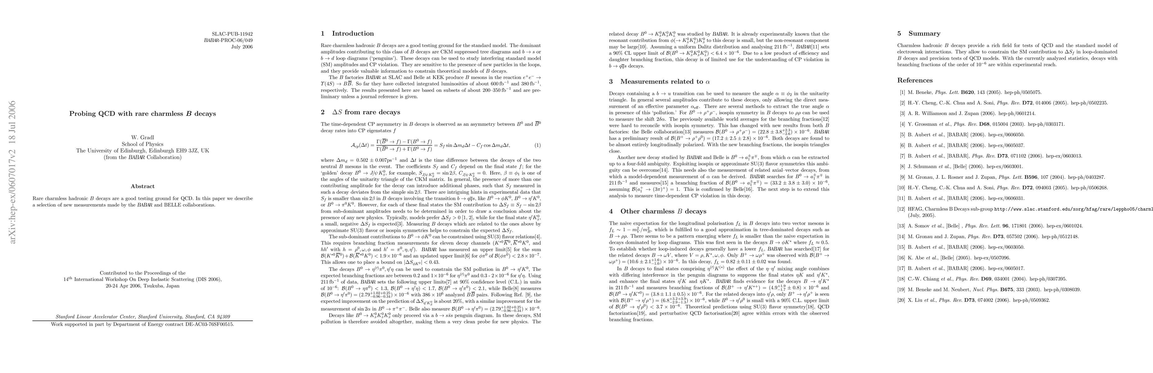Thumbnail for Probing QCD with rare charmless B decays