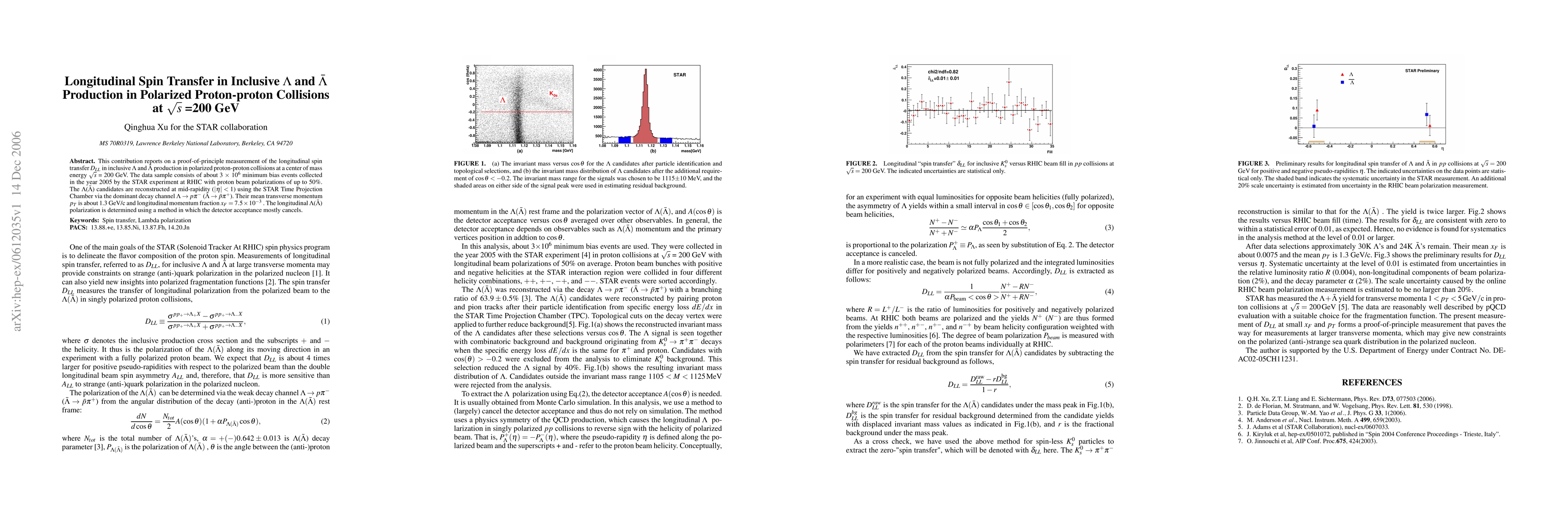Thumbnail for Longitudinal Spin Transfer in Inclusive $\Lambda$ and $\bar \Lambda$
  Production in Polarized Proton-proton Collisions at $\sqrt s$ =200 GeV