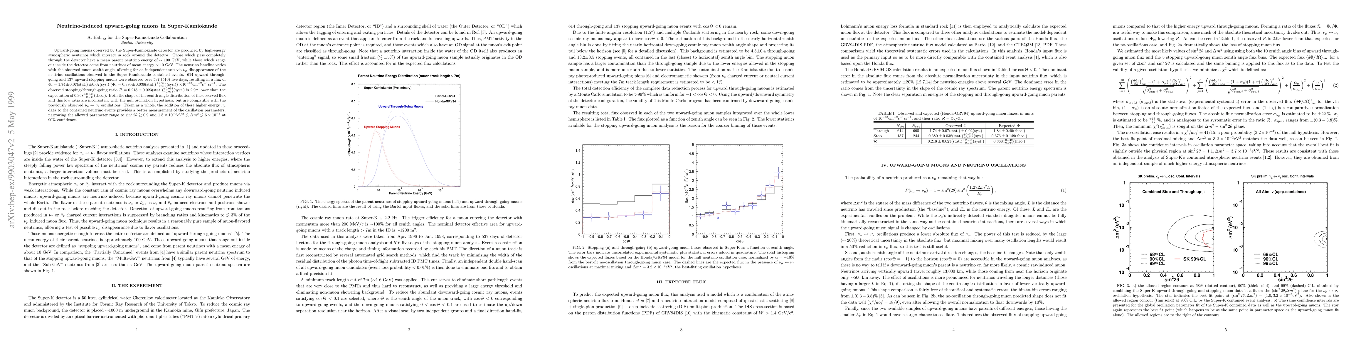Thumbnail for Neutrino-induced upward-going muons in Super-Kamiokande