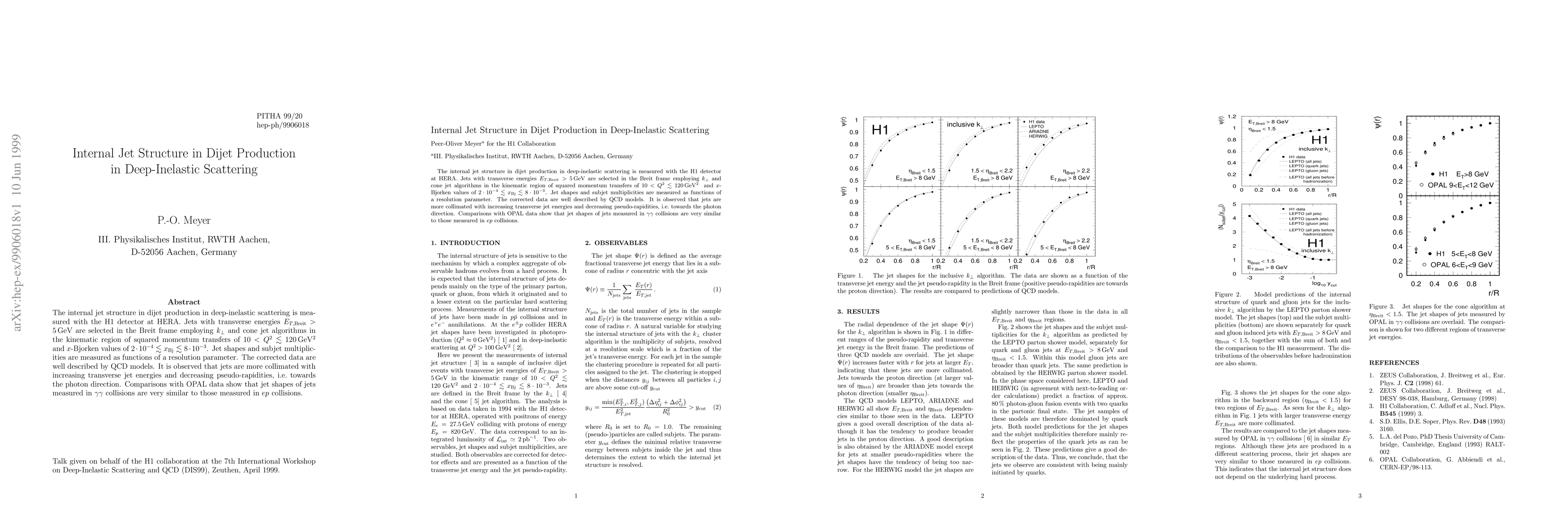 Thumbnail for Internal Jet Structure in Dijet Production in Deep-Inelastic Scattering
