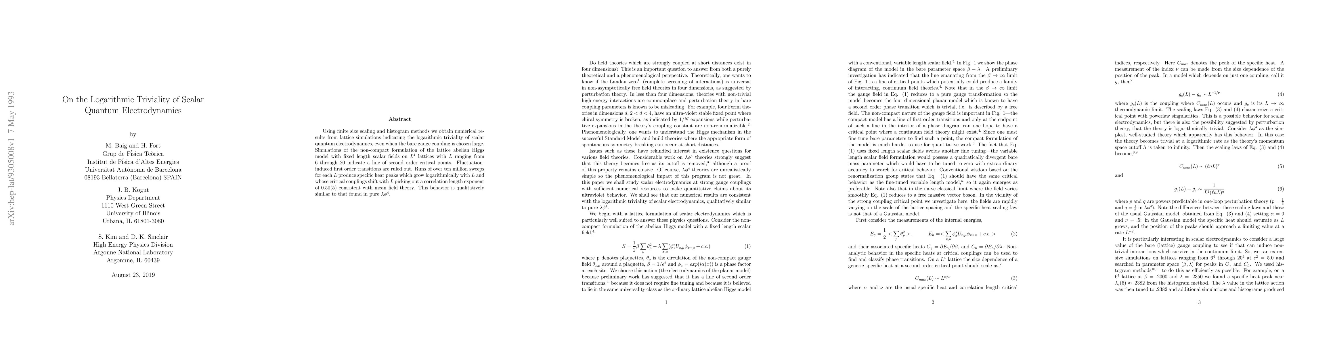 Thumbnail for On the Logarithmic Triviality of Scalar Quantum Electrodynamics